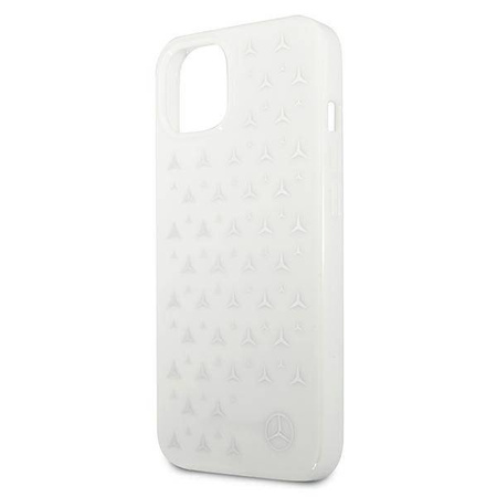 Mercedes MEHCP13SESPWH iPhone 13 mini 5,4" biały/white hardcase Silver Stars Pattern
