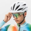 Rockbros Polarisierte Fahrradbrille mit UV-Schutz und Korrektureinsatz - Weiß