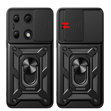 Tech-Protect CamShield Pro Hülle für Xiaomi Redmi Note 13 Pro 4G / LTE / Poco M6 Pro 4G / LTE – Schwarz