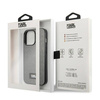 Original Case IPHONE 13 PRO Karl Lagerfeld Hardcase Saffiano Plaque (KLHCP13LSFMP2DG) silver