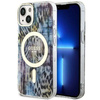Guess GUHMP14SHLEOPWB iPhone 14 6.1" Blau/Blau Hardcase Leopard MagSafe