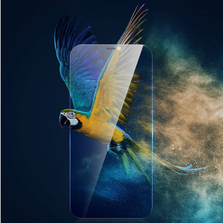 Baseus 2x Panzerglas für iPhone 12 Pro Max Privacy Anti Spy (Privatisierung) mit einer Abdeckung für den Lautsprecher + Positionierer (SGBL061002) (case friendly)