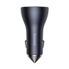 Baseus Golden Contactor Pro USB-A car charger + 2x USB-C 65W dark gray (CGJP010013)