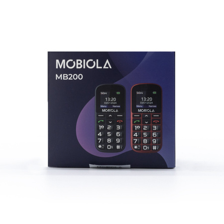 TELEFON GSM MOBIOLA MB200 2G TELEFON DLA SENIORA CZARNY