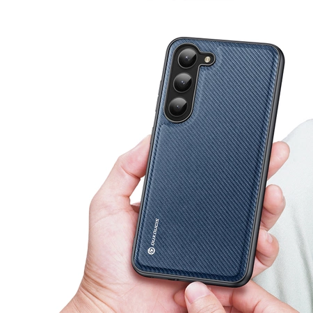 Dux Ducis Fino Hülle Samsung Galaxy S23+ Hülle mit Silikonrahmen blau