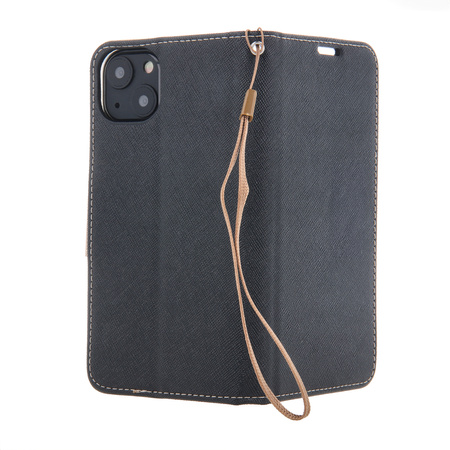 Etui Smart Fancy do iPhone 16 6,1&quot; czarno-złote