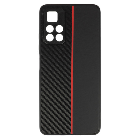 Tel Protect CARBON Case do Xiaomi Redmi Note 11 5G/Note 11S 5G/Poco M4 Pro 5G Czarny z czerwonym paskiem