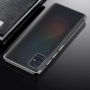Clear Color Silikon Gel Electroplating frame Handyhülle Schutzhülle für Samsung Galaxy A72 4G schwarz
