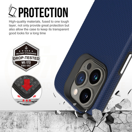 Vmax nakładka Triangle Case do Samsung A14 4G / 5G granatowa