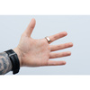 Smart Ring R11M- inteligentny pierścień ze stali ze stacją ładującą rozmiar 8 (18,1mm) złoty