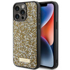 Guess nakładka do iPhone 15 Pro 6,1" GUHCP15LPFGSBSD żółta HC Rhinestone Metal Logo