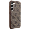 Etui Guess 4G Metal Gold Logo na Samsung Galaxy S24+ - brązowe