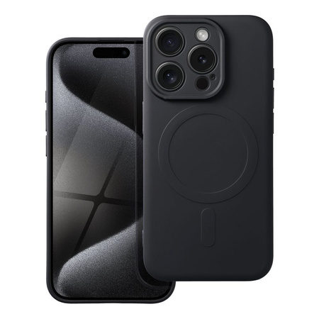 Etui do iPhone 15 Pro MagSafe czarne + Szkło