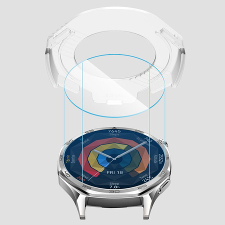 SZKŁO HARTOWANE TECH-PROTECT EASY SET+ 2-PACK HUAWEI WATCH GT 5 (46 MM) CLEAR