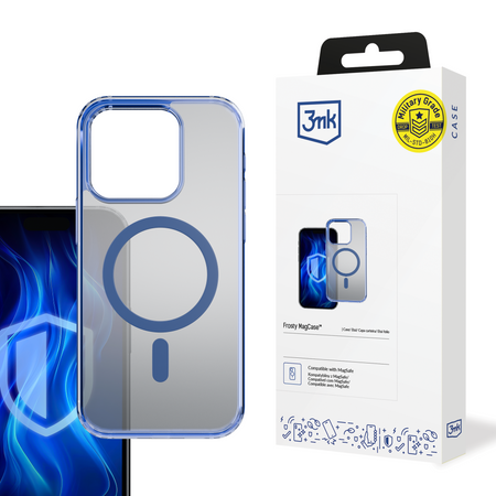 3MK Frosty MagCase iPhone 16 Pro Max niebieski/blue