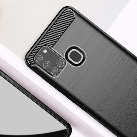 Futerał CARBON do SAMSUNG Galaxy A21S czarny