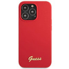 Guess GUHCP13XLSLMGRE iPhone 13 Pro Max 6.7" red/burgundy hard case Silicone Vintage Gold Logo