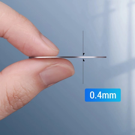 Płytki metalowe Ugreen LP123 60410 okrągłe / prostokątne do uchwytów magnetycznych na telefon - czarne (2 szt.)