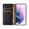 Magnetband Hülle Hülle für Samsung Galaxy S22+ (S22 Plus) Tasche Geldbörse + Mini Lanyard Anhänger Schwarz