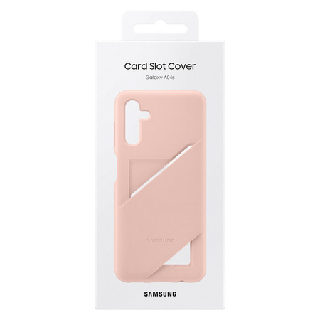 Samsung Card Slot Cover etui do Samsung Galaxy A04s silikonowy pokrowiec portfel na kartę miedziane (EF-OA047TZEGWW)
