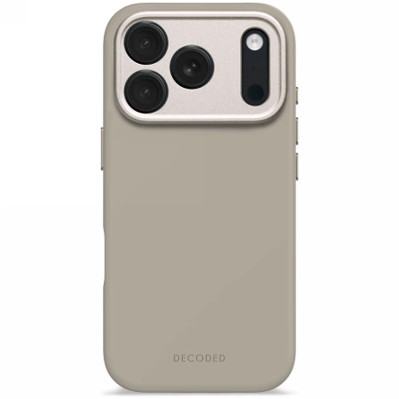 Decoded AntiMicrobial Silicone Backcover with MagSafe for iPhone 17 Pro - Beige