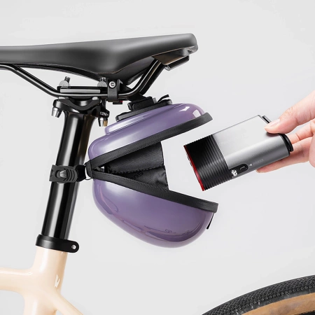 Rockbros Rigid Hard Shell Compact Saddle Bag 0.4l - Purple