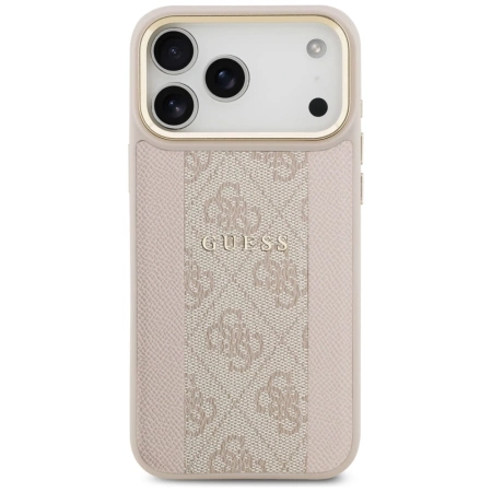 Guess 4G Stripe MagSafe Case für iPhone 17 Pro Max - Pink