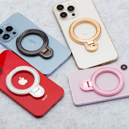 Stojak na telefon CIRCLE - naklejany - złoty