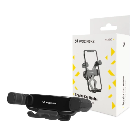 Wozinsky uchwyt grawitacyjny na telefon na kratkę w samochodzie czarny (WCHBK7)