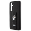 Karl Lagerfeld Gripstand Saffiano Karl&Choupette Pins case for Samsung Galaxy S23 FE - black