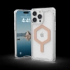 UAG Plyo Magsafe - Schutzhülle für iPhone 15 Pro Max kompatibel mit MagSafe (Eis-Roségold)