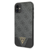 Guess nakładka do iPhone 11 GUHCN61PU4GHBK szara hard case 4G Triangle Collection