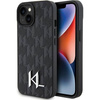 Karl Lagerfeld nakładka do iPhone 15 6,1" KLHCP15SPKLPKLK czarna HC Hot Stamp Monogram KL Metal Logo