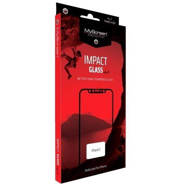 MS ImpactGLASS Edge 3D iPhone X/Xs/11 Pro czarny/black HybrydGlass 8H