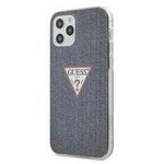 Guess GUHCP12MPCUJULDB iPhone 12 Pro / iPhone 12 granatowy/dark blue hardcase Jeans Collection