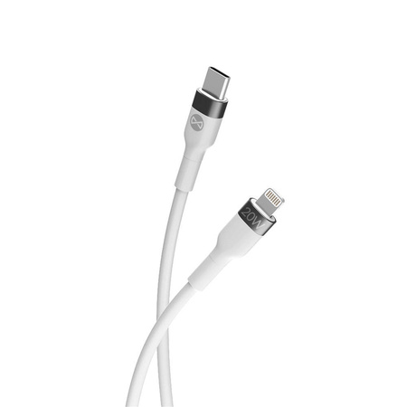 Forever kabel Flexible USB-C - Lightning 2,0 m 20W biały