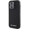 Karl Lagerfeld Quilted K Pattern Hülle für iPhone 15 Pro – Schwarz