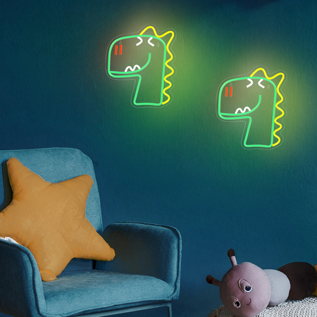 Neon PLEXI LED JURASSIC DINO zielony FLNJ02 Forever Light