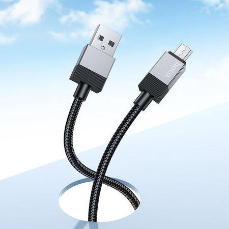 HOCO kabel USB A do Micro USB 2,4A X110 1 m czarny