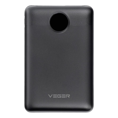 Bateria zewnętrzna (Powerbank) VEGER S11 - 10 000mAh LCD Quick Charge PD 22,5W czarny (W1140)