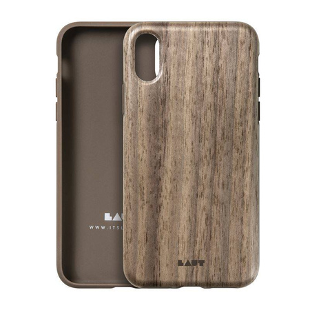 Laut PINNACLE - Etui iPhone XR z prawdziwego drewna (Walnut)