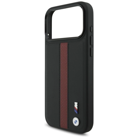 BMW M Perforated Stripe Logo MagSafe Case for iPhone 17 Pro Max - Red
