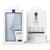 Dux Ducis Lawa Leather Case for Samsung Galaxy S25 with Detachable Magnetic Wallet - Blue