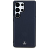 Case SAMSUNG GALAXY S25 ULTRA Mercedes AMG Hardcase Leather Debossed Lines MagSafe navy blue