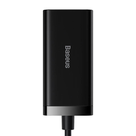 Baseus GaN3 Pro 2xUSB-C + 2xUSB wall charger, 100W (black)