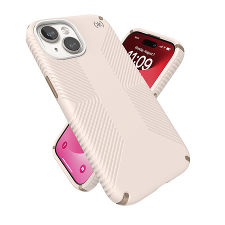Speck Presidio2 Grip - Etui iPhone 16e /  iPhone 15 / iPhone 14 / iPhone 13 (Bleached Bone / Heirloom Gold / Hazel Brown)