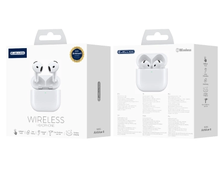 JELLICO słuchawki bezprzewodowe AirBlue 6 Biały