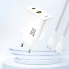 Dudao A27 MaxC 35W Wall Charger + USB-C Cable - White
