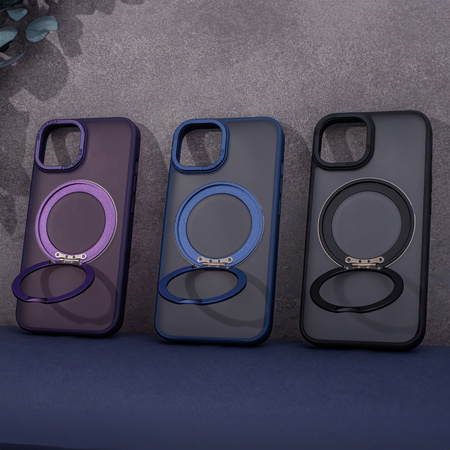 Nakładka Mag Ring Rotating do iPhone 15 6,1" czarna