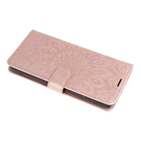 Kabura MEZZO Book do XIAOMI Redmi 15C mandala złoty róż